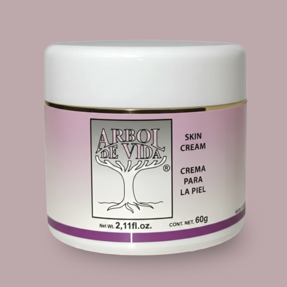 Crema facial ÁRBOL DE VIDA® Concha nácar, jurema, gérmen de trigo, + 1 CJA/TARRO 060g