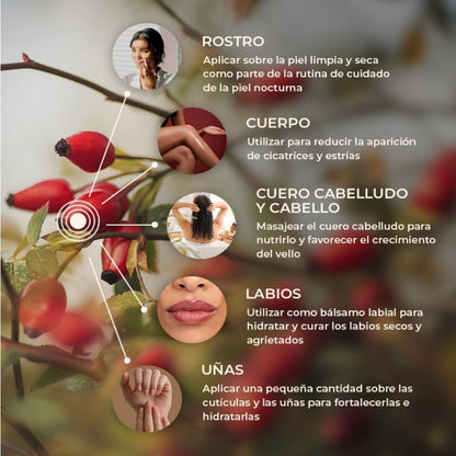 Aceite corporal BELLAFACE-C® Rosa Mosqueta FCO. 030ml