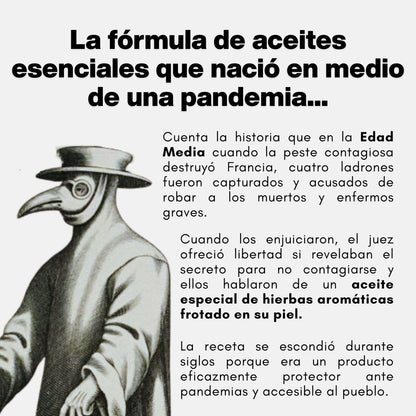 Gotas orales PULMOPRO, CUATRO LADRONES® Romero, árbol del té, olíbano, + 8 CJA/GOT. 30ml