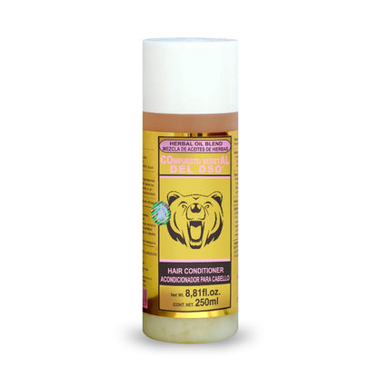 Acondicionador capilar COMPUESTO VEGETAL DEL OSO® Olivo, coco, linaza y almendras BOT. 250ml