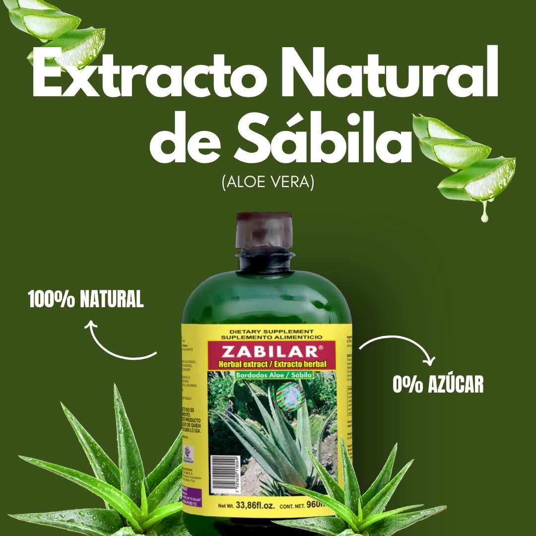 Extracto herbal ZABILAR® Sábila GFÓN. DE 960ml