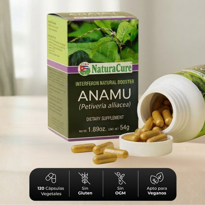 Cápsulas duras NATURACURE® Anamú CJA/FCO. DE 120