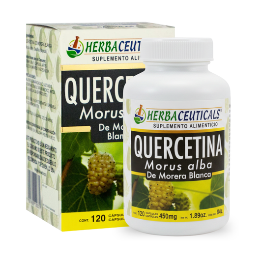 Cápsulas duras HERBACEUTICALS® Morera blanca CJA. GDE./FCO. DE 120
