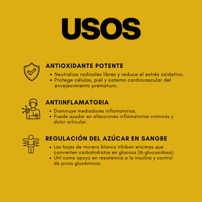 Cápsulas duras HERBACEUTICALS® Morera blanca CJA. GDE./FCO. DE 120
