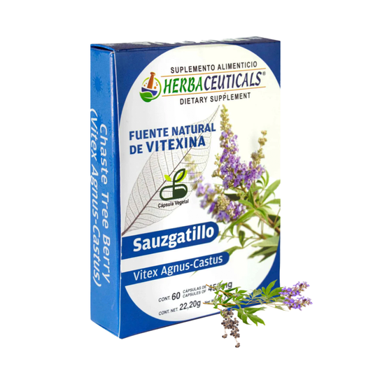 Cápsulas duras HERBACEUTICALS® Vitexina CJA. BL. 6x10