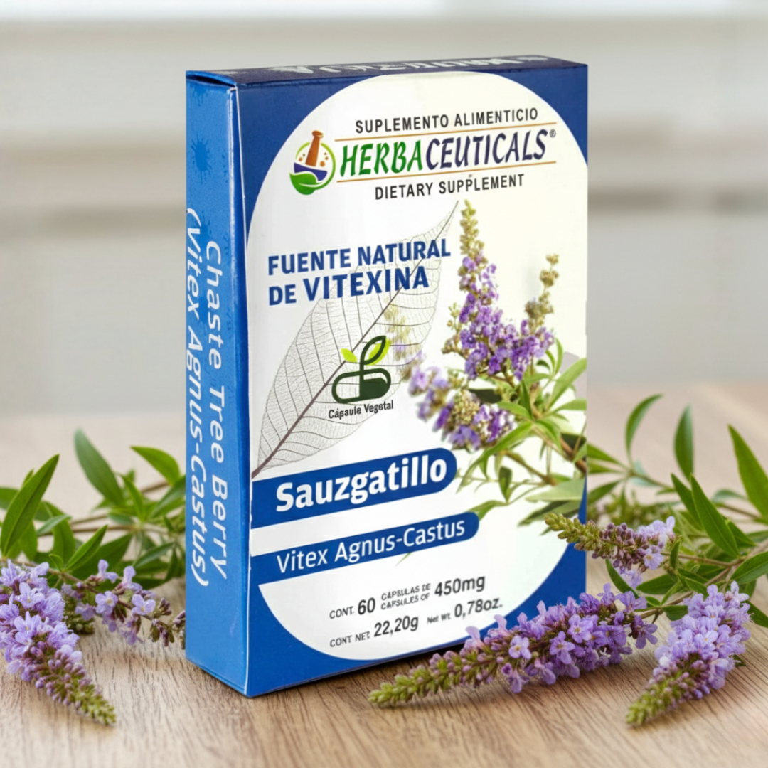 Cápsulas duras HERBACEUTICALS® Vitexina CJA. BL. 6x10