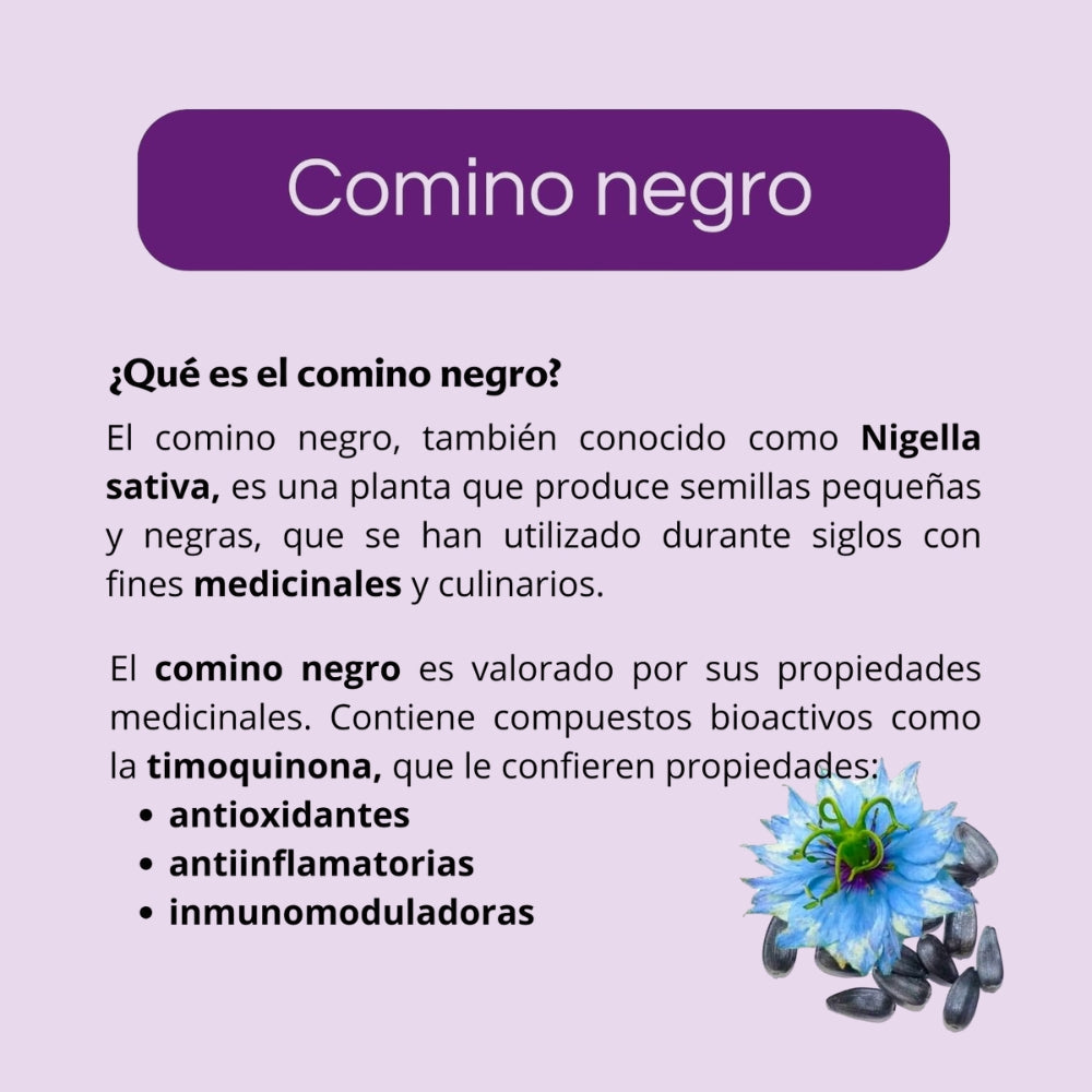 Cápsulas duras INMUNOTEC LINE® Comino negro FCO. DE 150