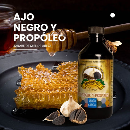 Jarabe BRONQUITEC LINE® Ajo negro y  própolis CJA/FCO. 250ml