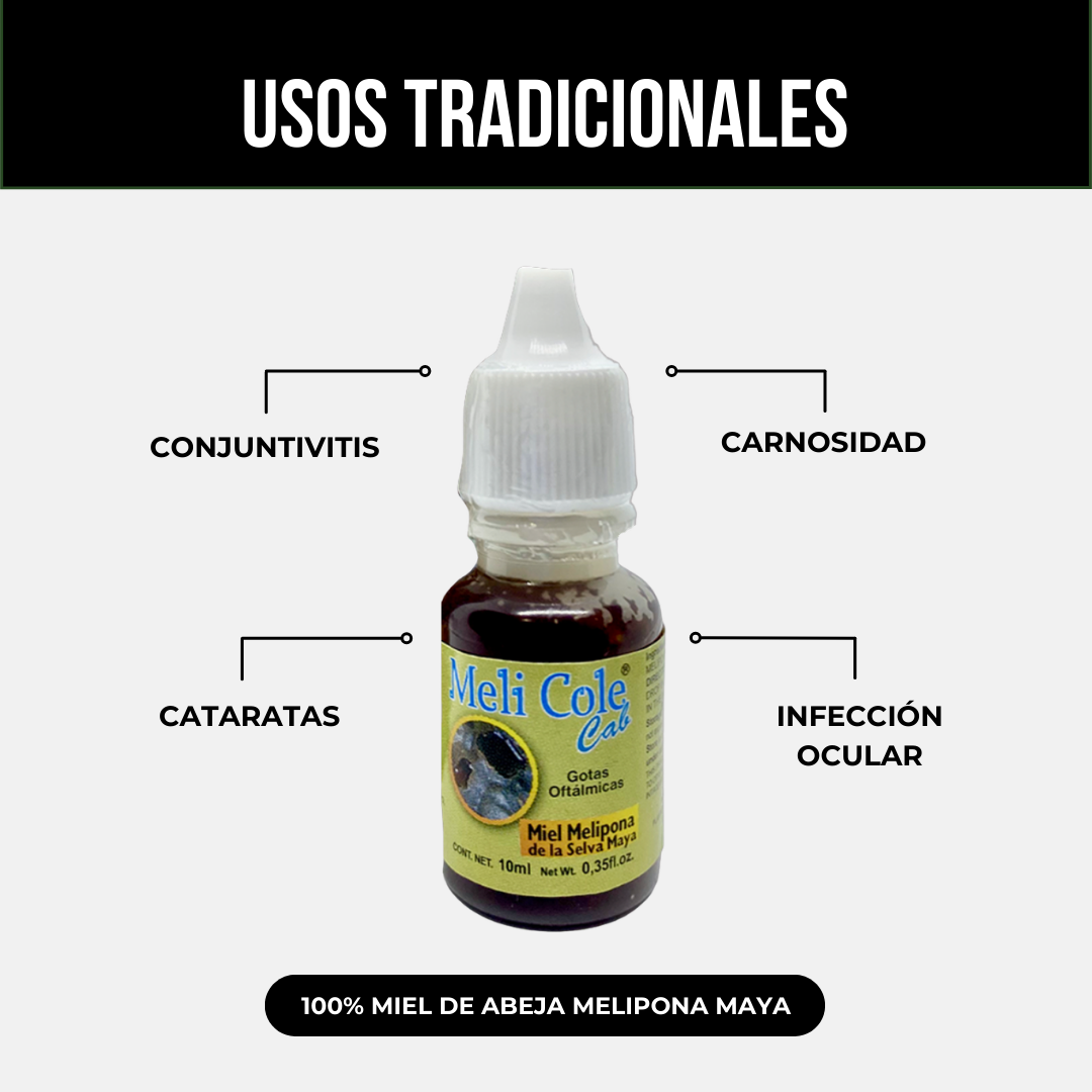 Gotas oftálmicas MELI COLE CAB® Melipona, miel CJA/BOT. 010ml