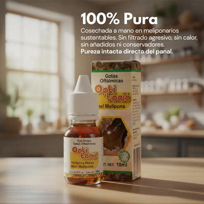 Gotas oftálmicas OPTITONIC® Melipona, miel CJA/BOT. 010ml