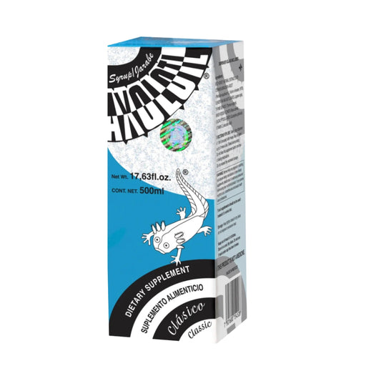 Jarabe AXOLOTL clásico® Nogal, tomillo, vitamina C, + 3 CJA/FCO. 500ml
