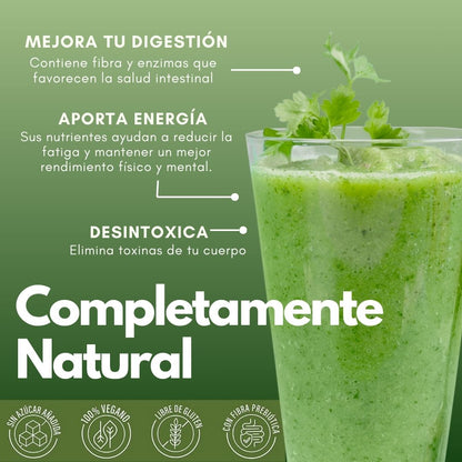 Polvo para preparar FIBRAVIT jugo verde® Nopal, apio, naranja, + 11 FCO. B. DE 900g